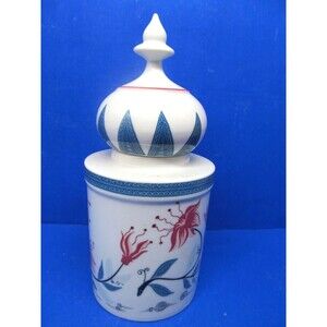 Elizabeth Arden Royal Pavillion At Brighton Porcelain Lidded 4 1/2" Jar W/3" Lid